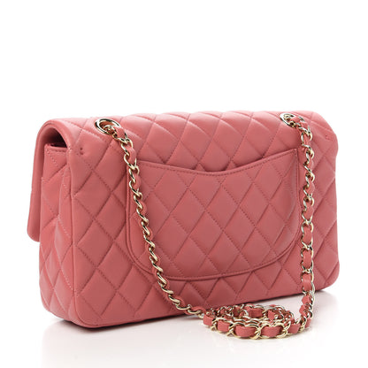 Chanel Lambskin Quilted Valentine Charms Medium Single Flap Pink 3 of 11