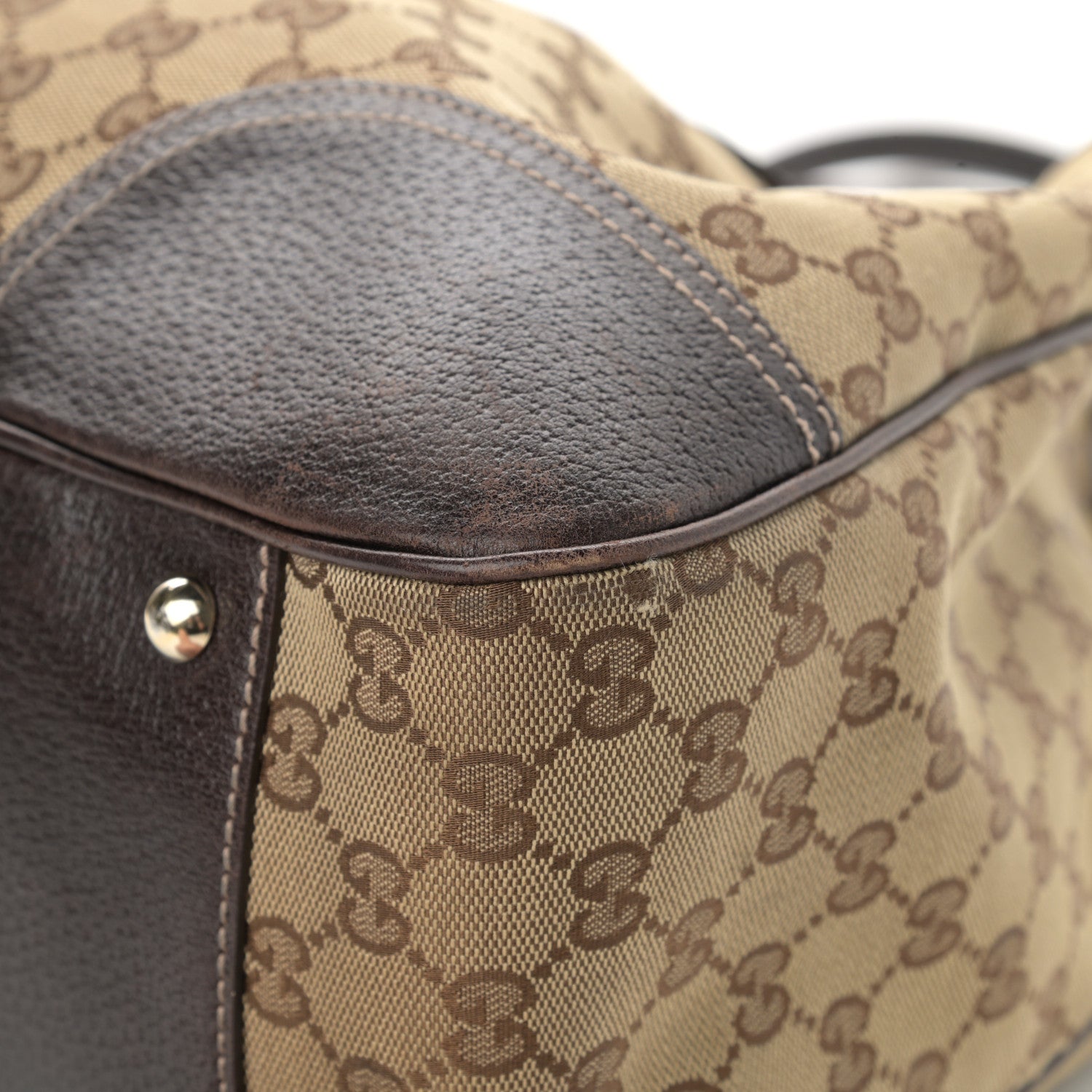 Gucci Monogram Large Princy Tote Dark Brown 10 of 17
