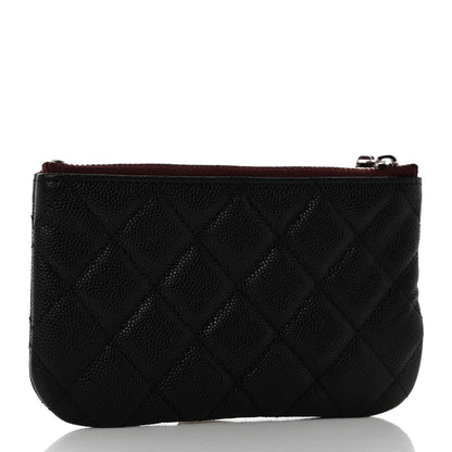 Chanel Caviar Quilted Small Cosmetic Case Black 3 of 8