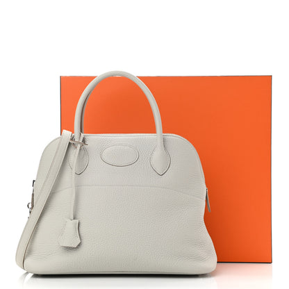 Hermes Taurillon Clemence Bolide 31 Gris Perle 10 of 10