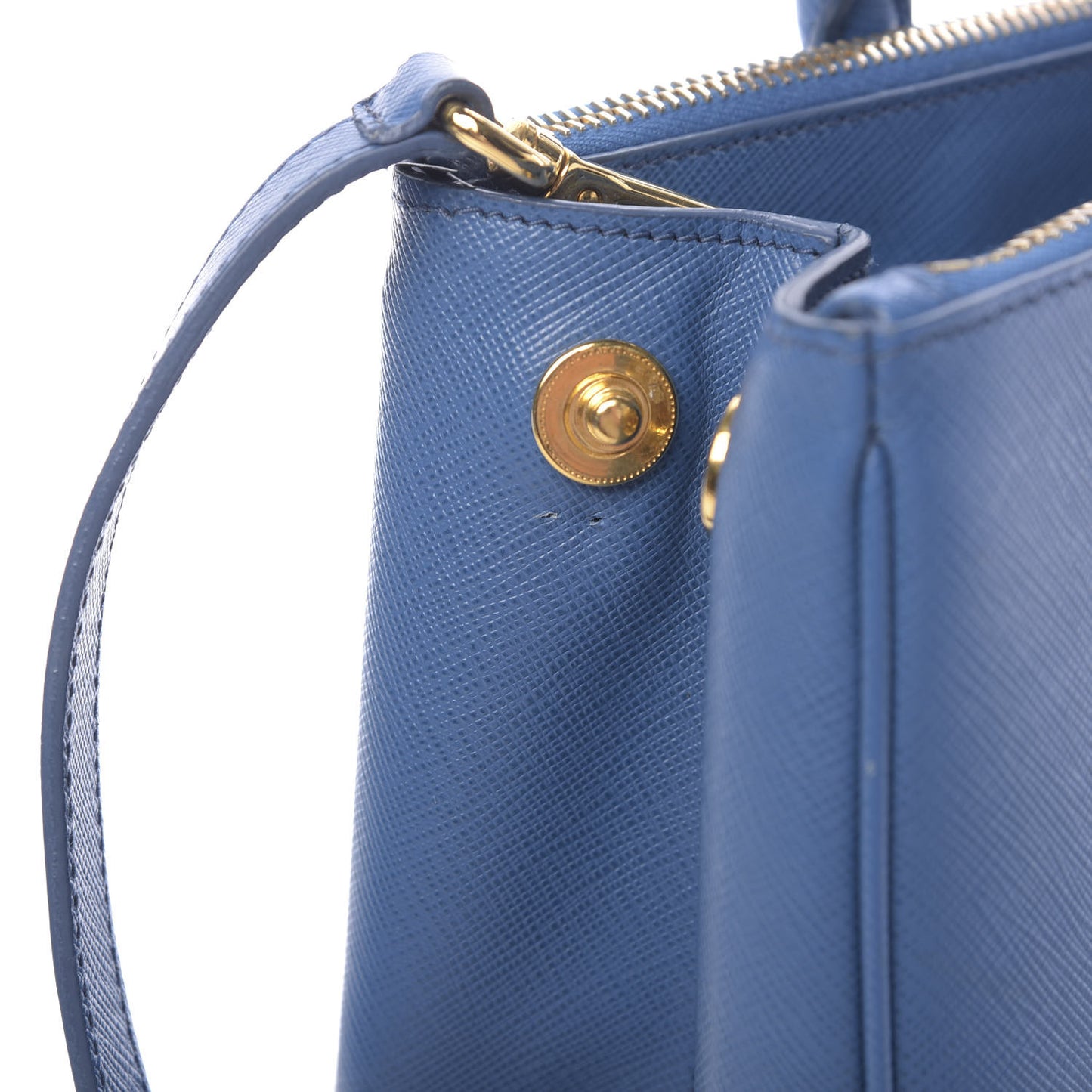 Saffiano Small Galleria Double Zip Tote Cobalto