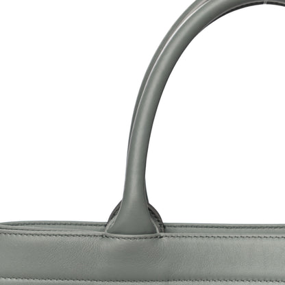 Christian Dior Calfskin Embossed Medium Book Tote Grey 19 of 20
