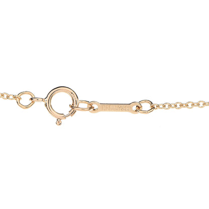 Tiffany 18K Yellow Gold Rock Crystal Quartz Elsa Peretti Open Heart Necklace 6 of 6
