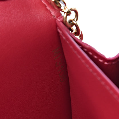 Louis Vuitton Damier Ebene Croisette Chain Wallet Scarlet 7 of 11
