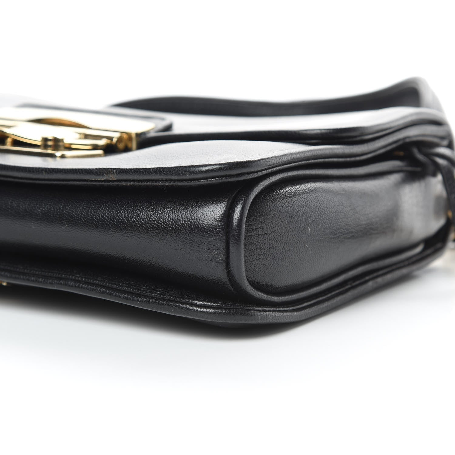 Miu Miu Goatskin Madras Shoulder Bag Black 11 of 16