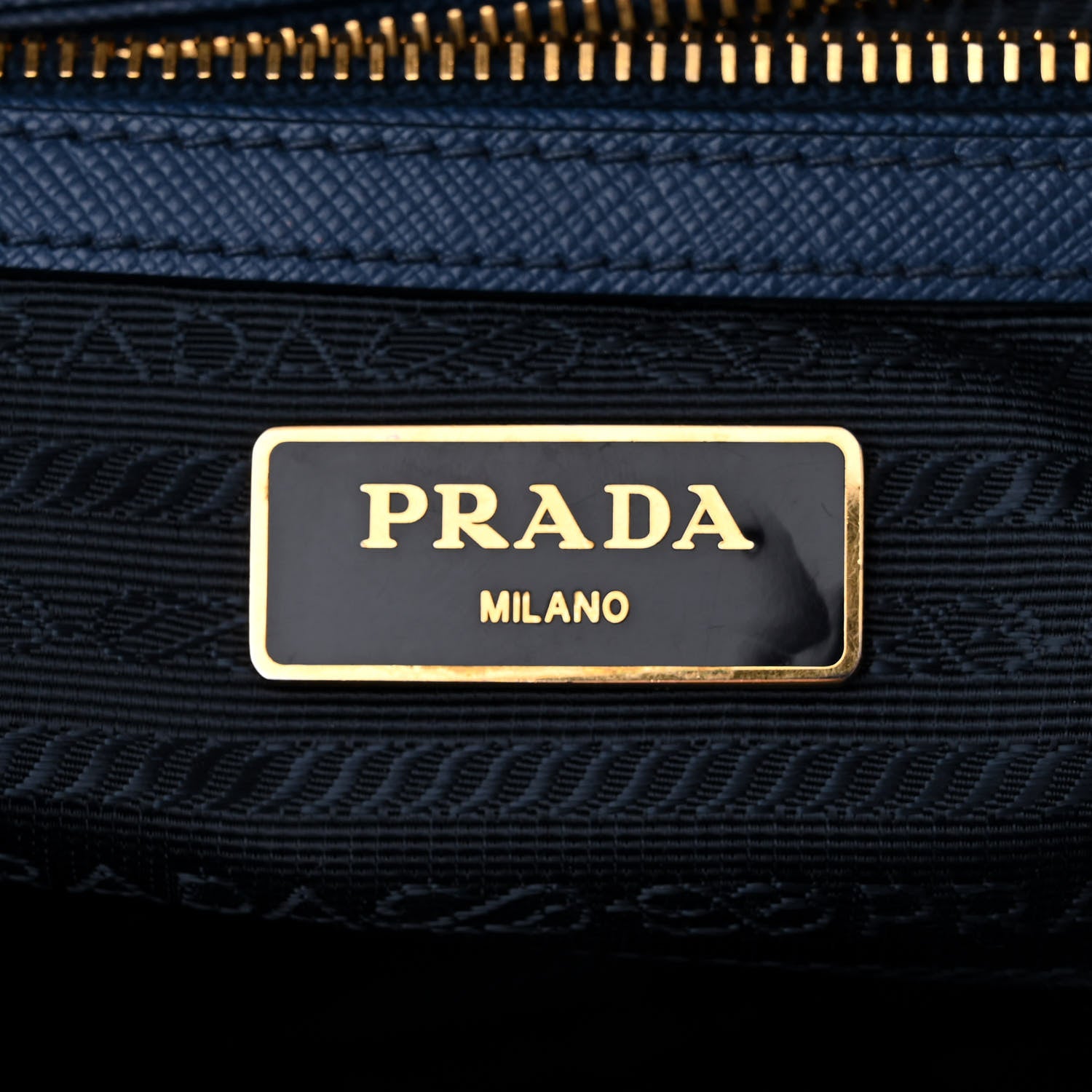 Prada Saffiano Lux Bowler Blue 6 of 17