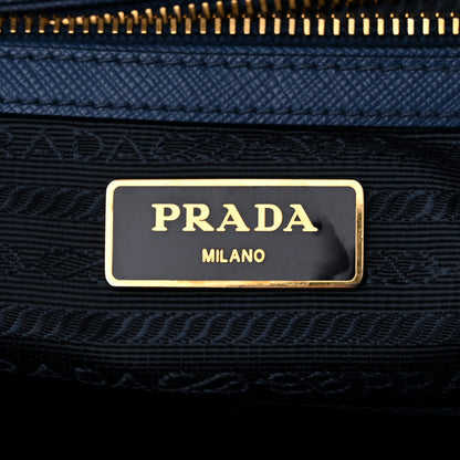 Prada Saffiano Lux Bowler Blue 6 of 17