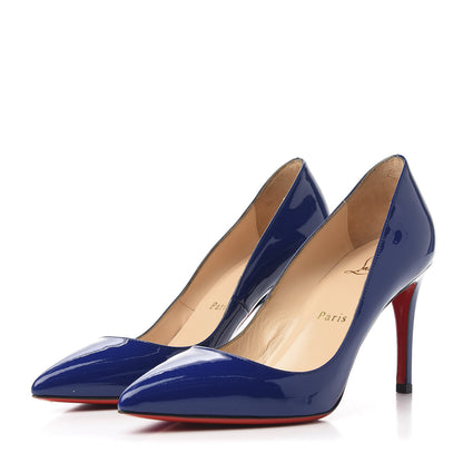 Christian Louboutin Patent Pigalle 85 Pumps 35.5 Neptune 2 of 9