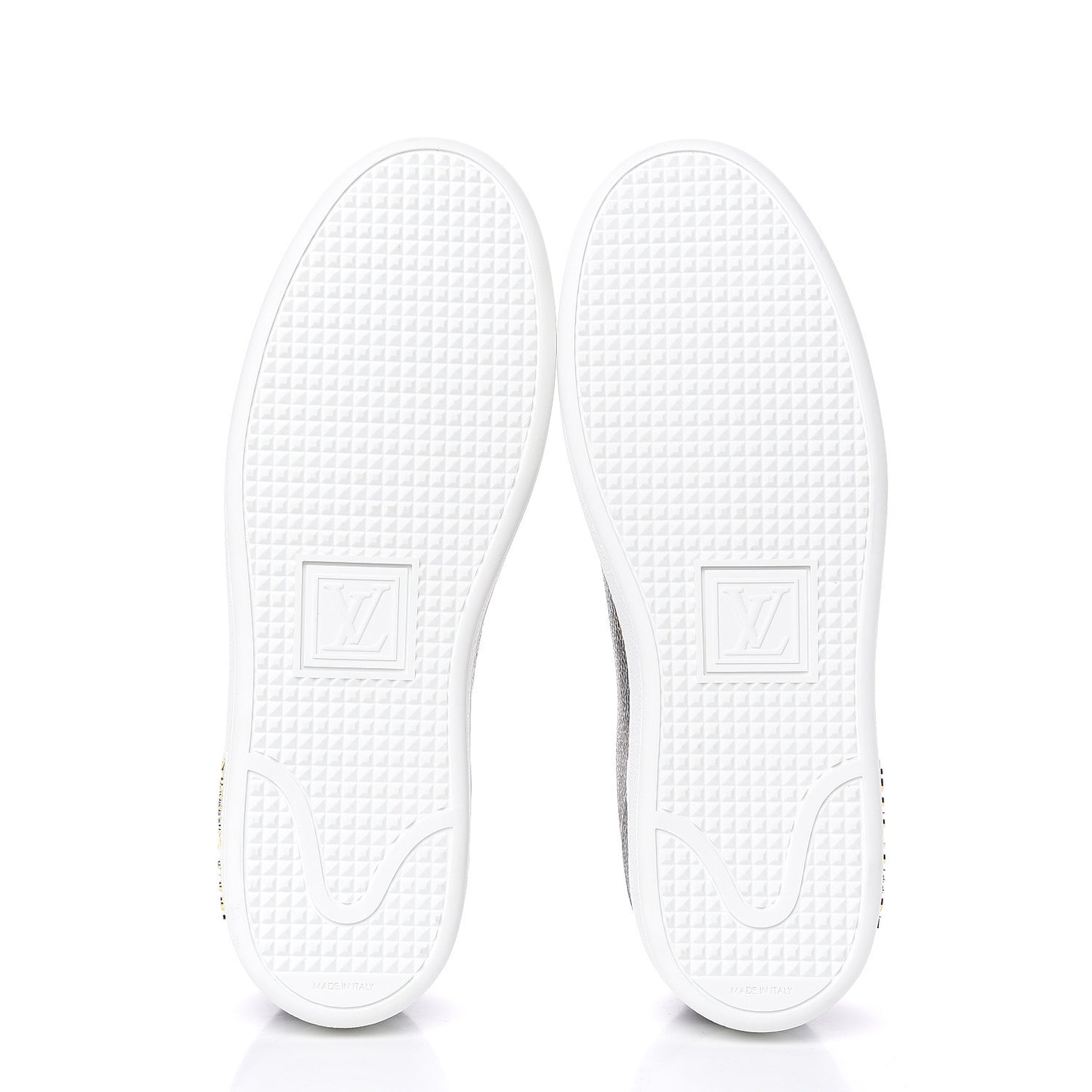 Calfskin Monogram LV Black Heart Sneakers 37.5 Cacao