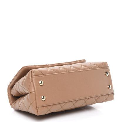 Chanel Caviar Quilted Mini Coco Handle Flap Brown 4 of 10