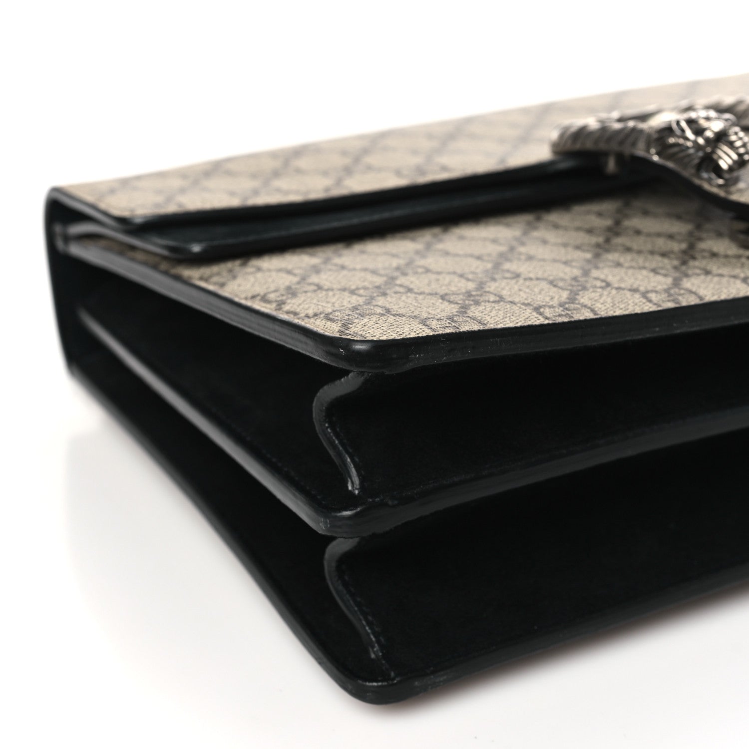 Gucci GG Supreme Monogram Medium Dionysus Shoulder Bag Black 9 of 10