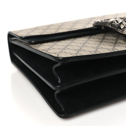 Gucci GG Supreme Monogram Medium Dionysus Shoulder Bag Black 9 of 10