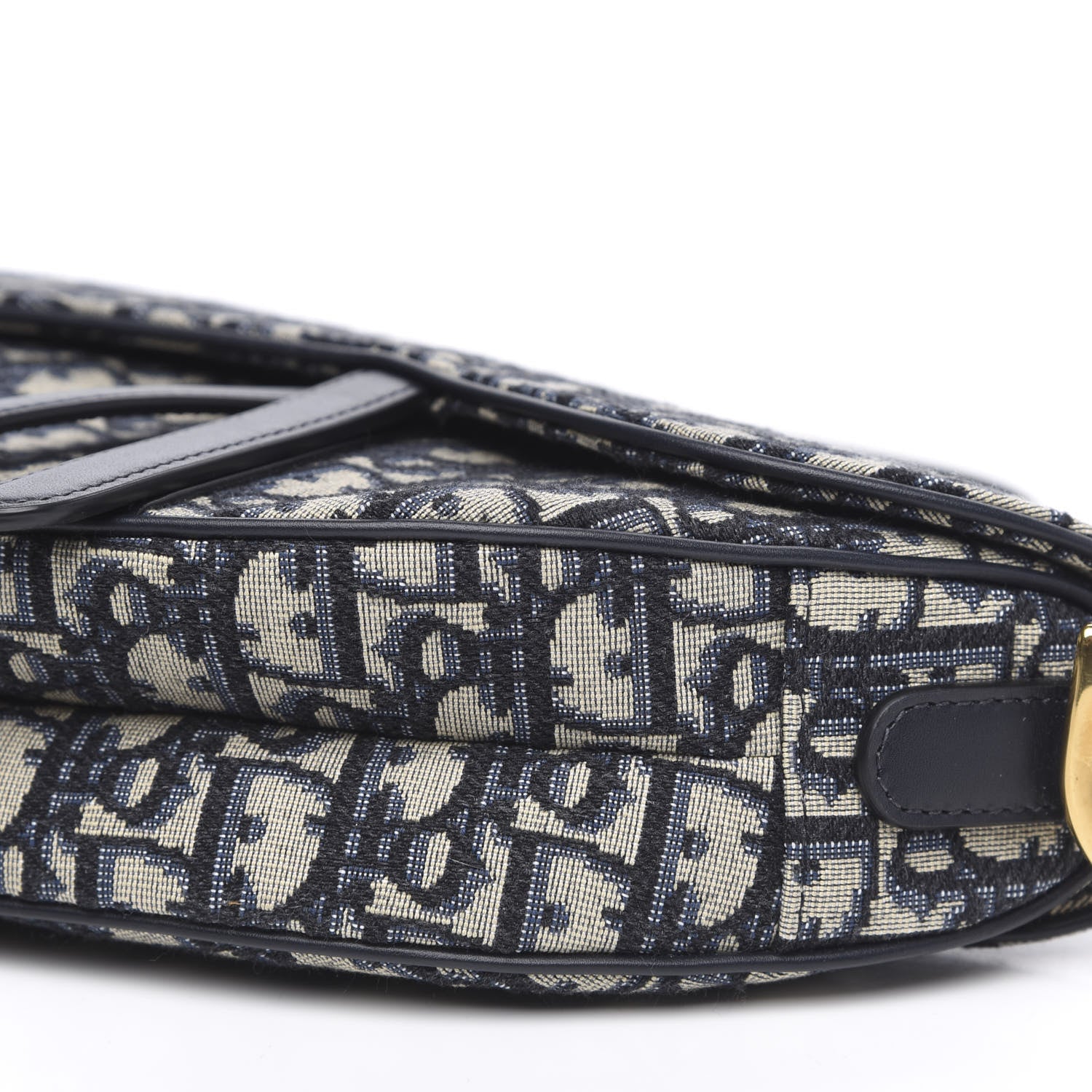 Christian Dior Oblique Saddle Bag Blue 9 of 10