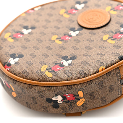 Gucci X DISNEY Mini Vintage GG Supreme Monogram Mickey Mouse Round Backpack Beige Vintage Sun Oil 10 of 10