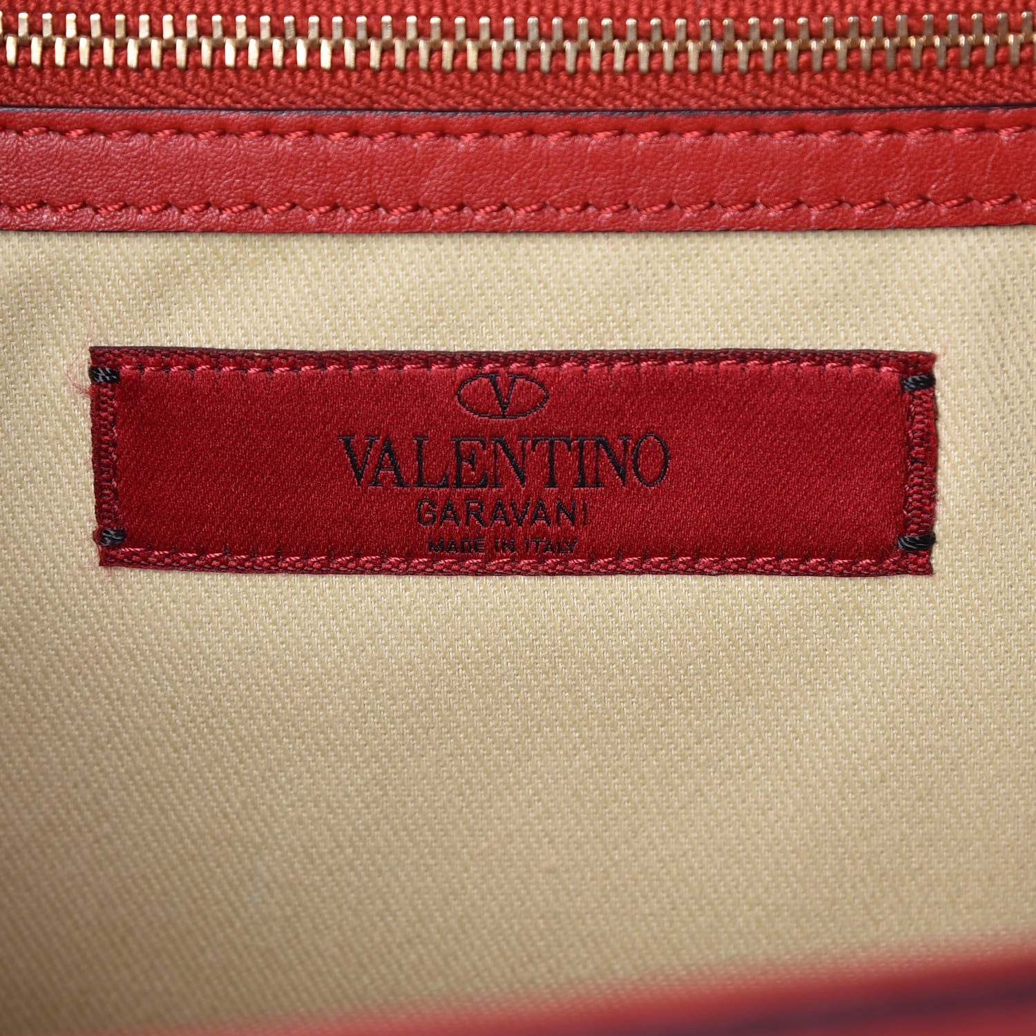 Valentino Garavani Vitello Large Glam Lock Rockstud Flap Red 6 of 18