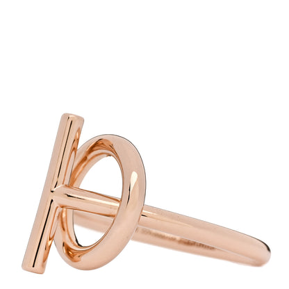 Hermes 18K Rose Gold PM Echappee Ring 53 6.25 3 of 6