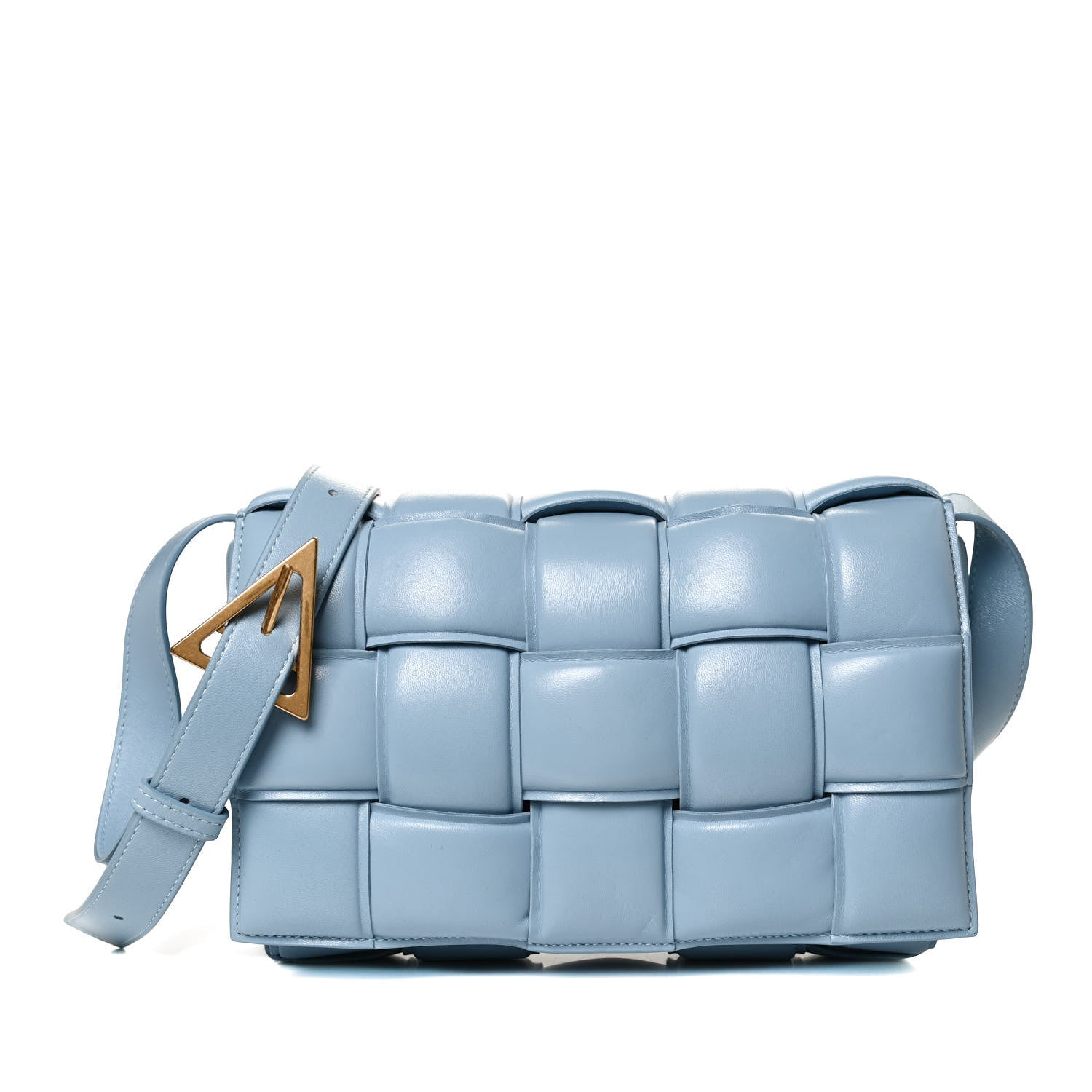Bottega Veneta Nappa Maxi Intreccio Padded Cassette Crossbody Bag Ice 1 of 12