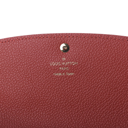 Louis Vuitton Empreinte Bloom Flower Emilie Wallet Marine Rouge 8 of 9