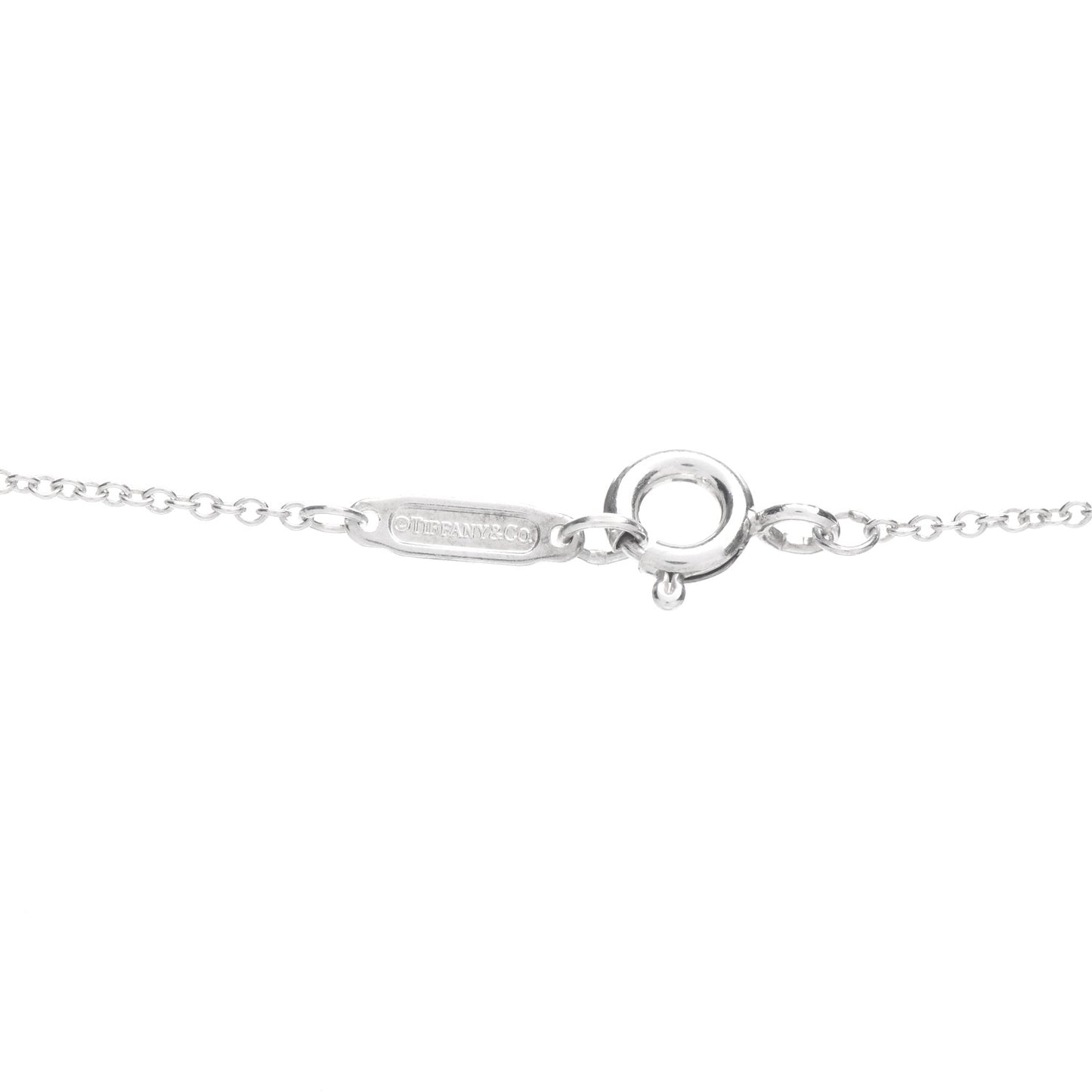 Sterling Silver Enamel Heart Key Pendant Necklace Tiffany Blue