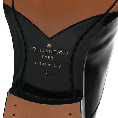 Louis Vuitton Calfskin Mens Vendome Richelieu 8 Black 6 of 8
