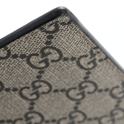 Gucci GG Supreme Monogram Kingsnake Zip Wristlet Pouch Beige Black 8 of 11