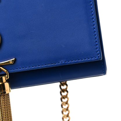 Saint Laurent Calfskin Small Classic Monogram Kate Tassel Satchel Royal Blue 16 of 16