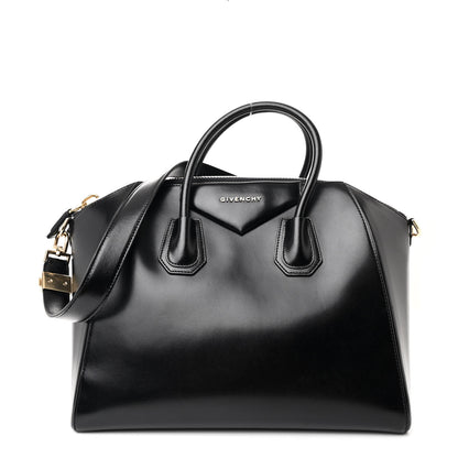 Givenchy Shiny Lord Calfskin Medium Antigona Black 1 of 11