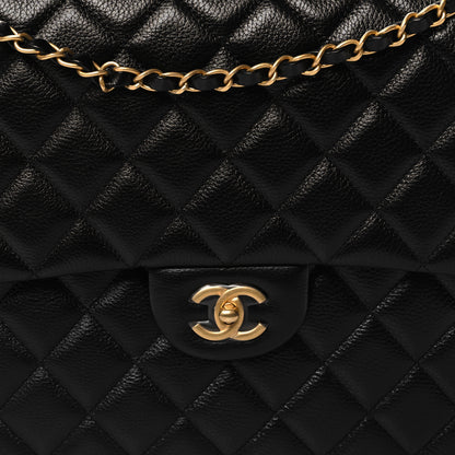 Chanel Caviar Quilted XXL Travel Flap Bag Black 8 of 11