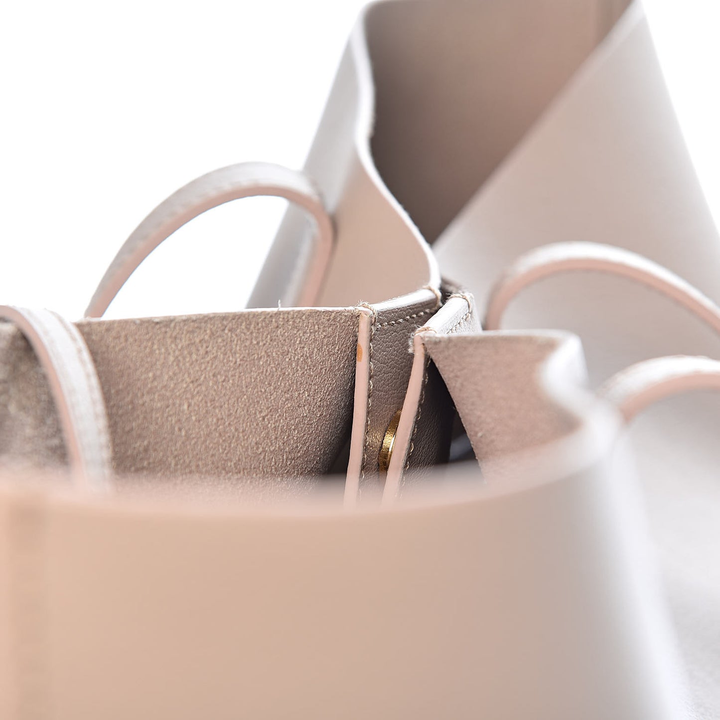 Calfskin Large Shopping Tote Nude Powder