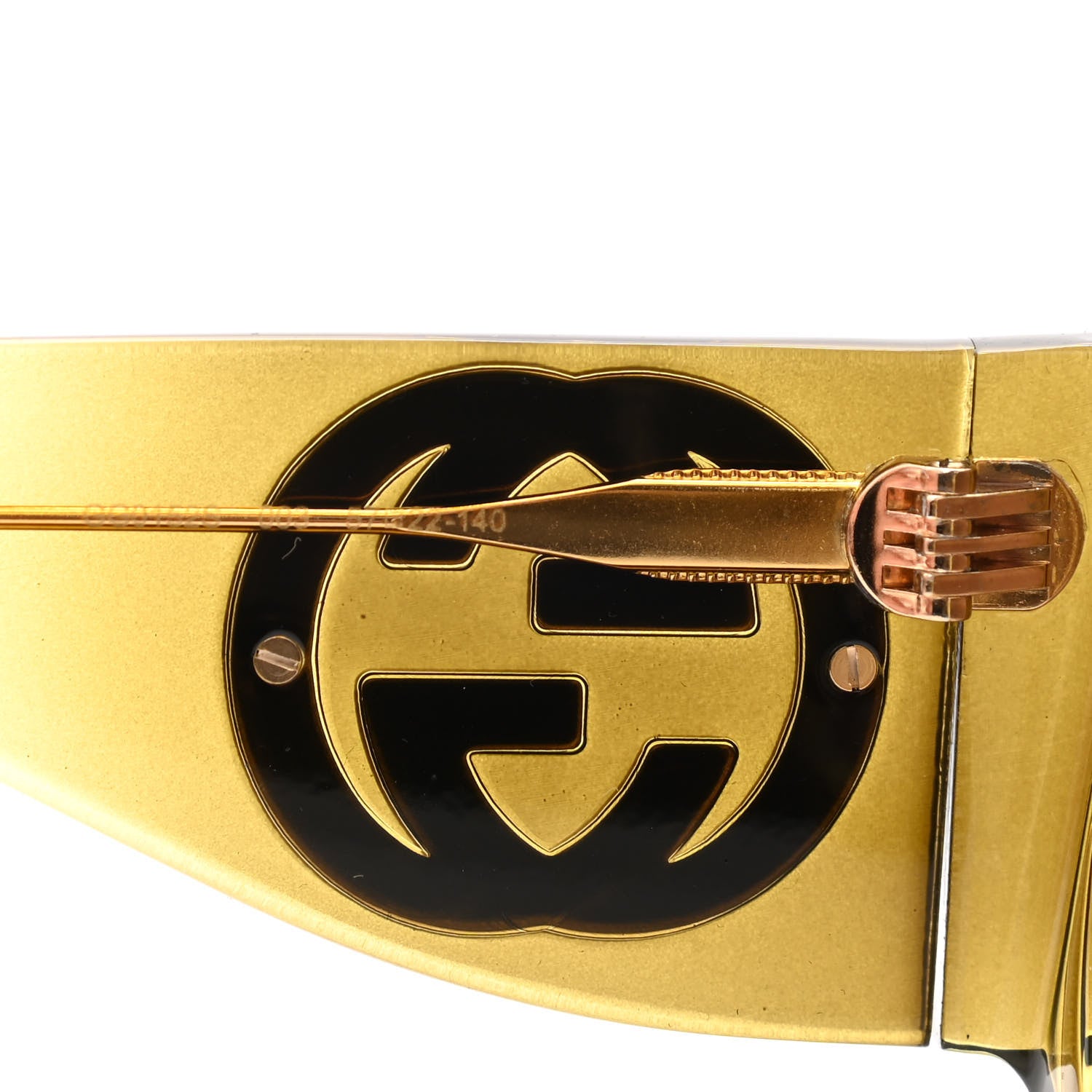 Gucci Oversized Aviator Sunglasses GG0152S Yellow 6 of 8