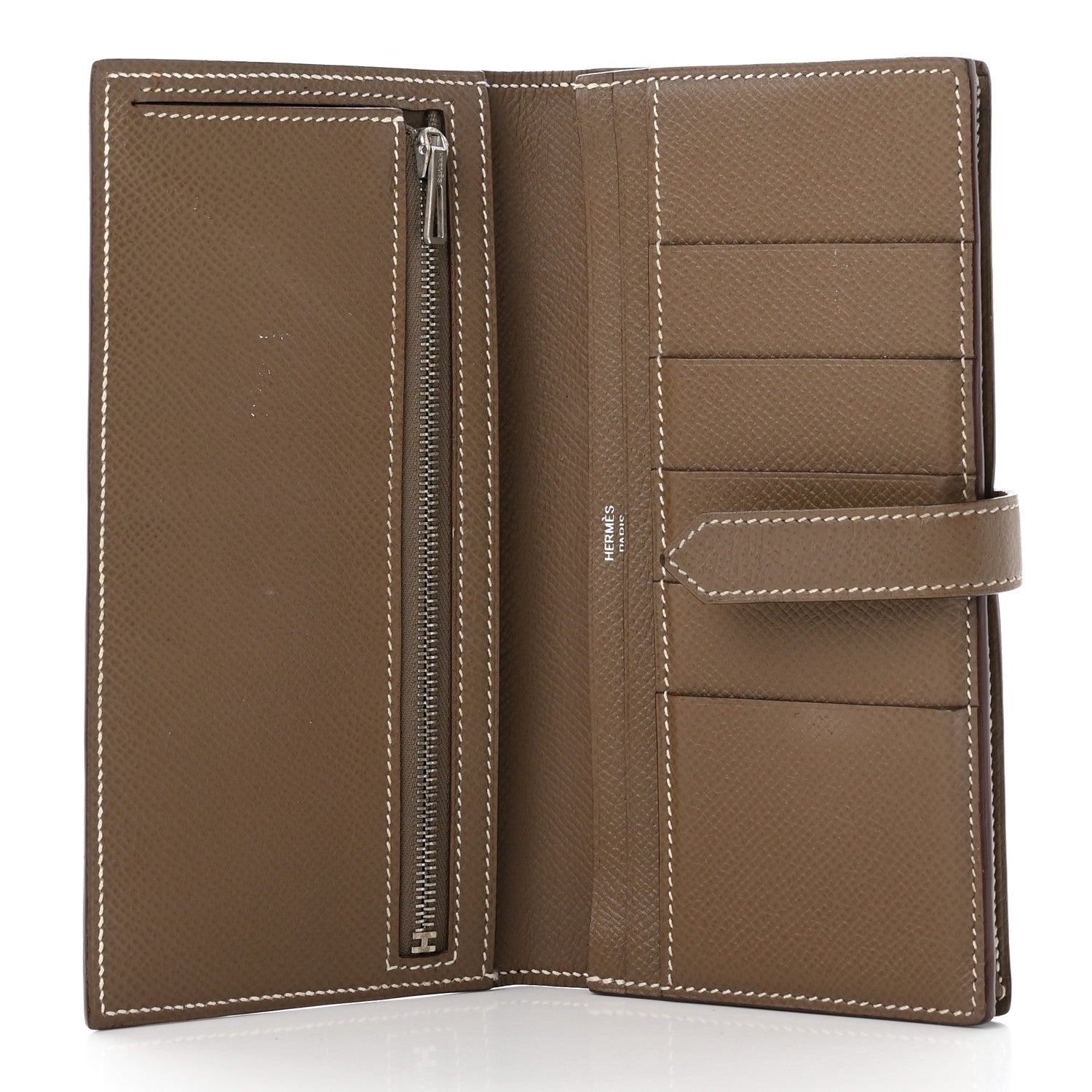 Hermes Epsom Bearn Gusset Wallet Etoupe 5 of 8