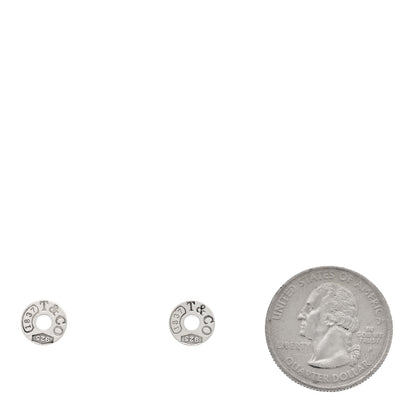 Tiffany Sterling Silver 1837 Circle Earrings 2 of 4