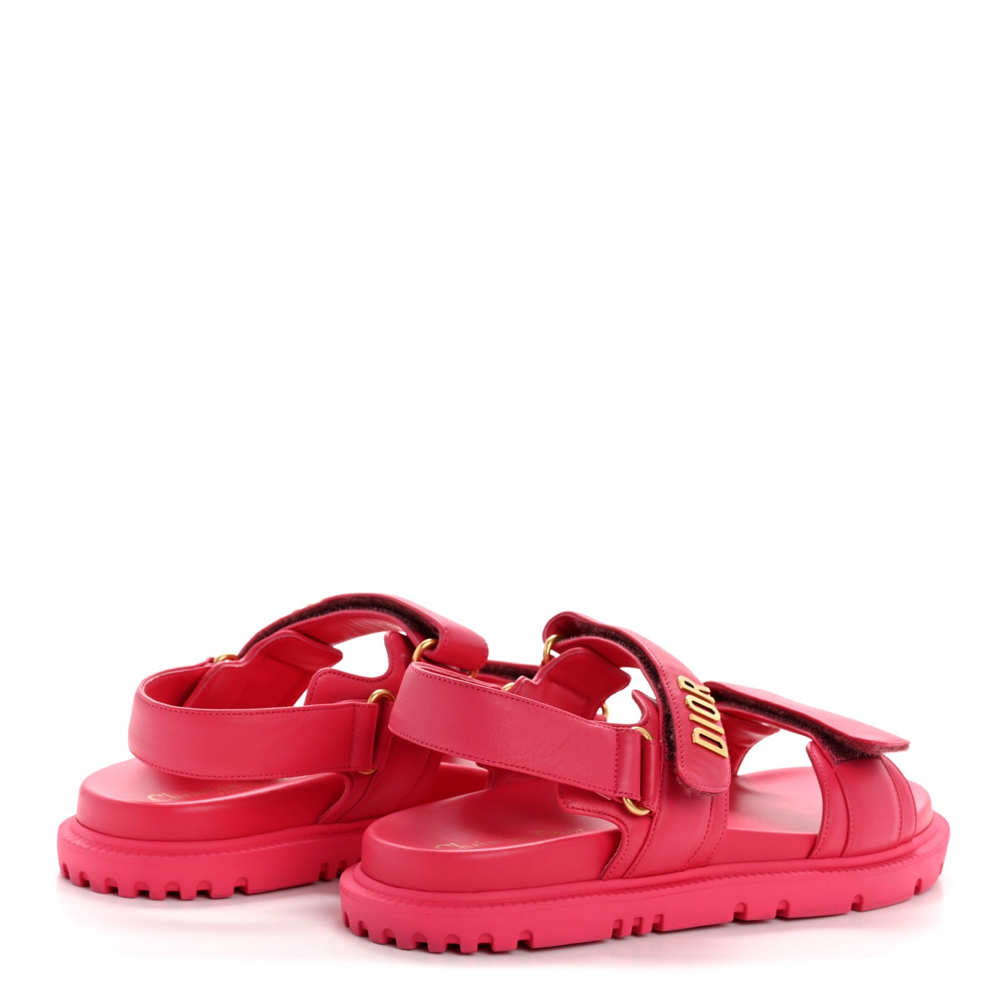 Lambskin Dioract Sandals 39 Raspberry