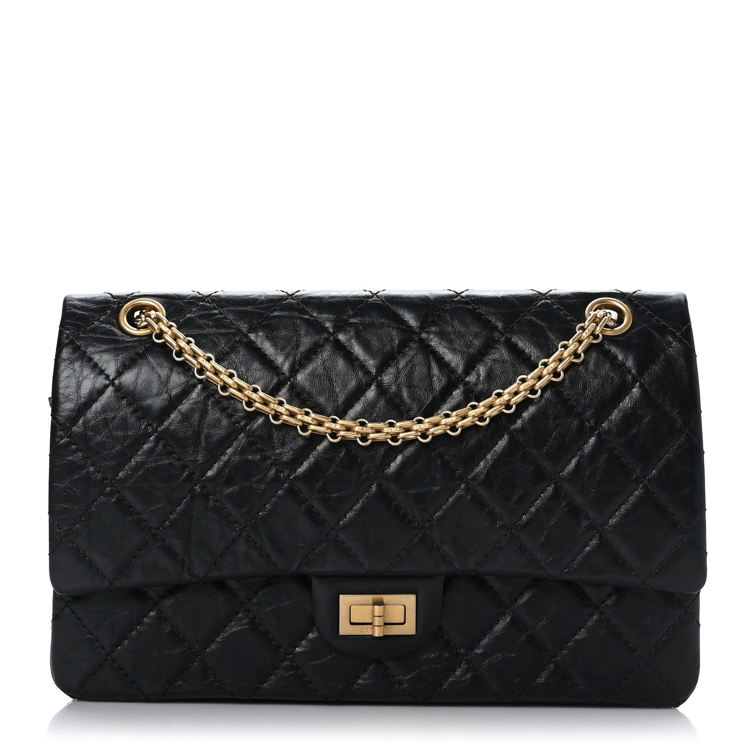 Chanel Aged Calfskin Quilted 2.55 Reissue 226 Flap Black 1 of 10