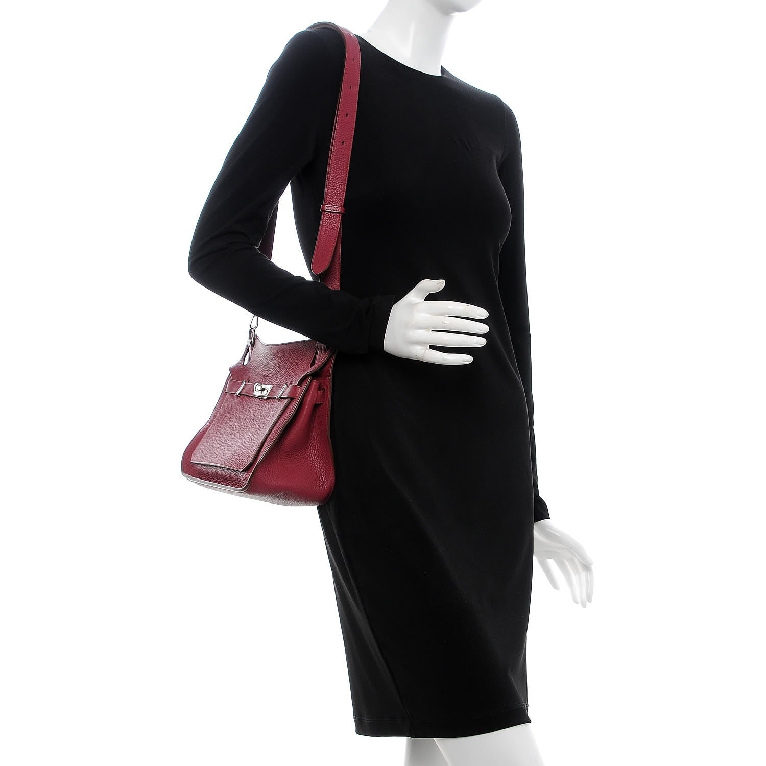 Hermes Taurillon Clemence Jypsiere 28 Rubis 2 of 8