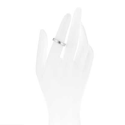 Tiffany Platinum 4mm Together Double Milgrain Band Ring 52 6 2 of 4