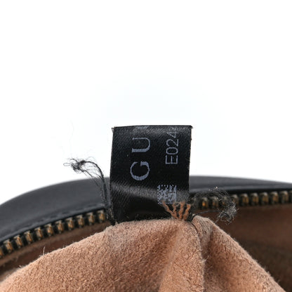 Gucci Calfskin Matelasse Small GG Marmont Chain Shoulder Bag Black 7 of 11
