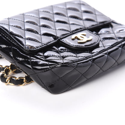 Chanel Patent Calfskin Quilted Mini Square Flap Black 7 of 8