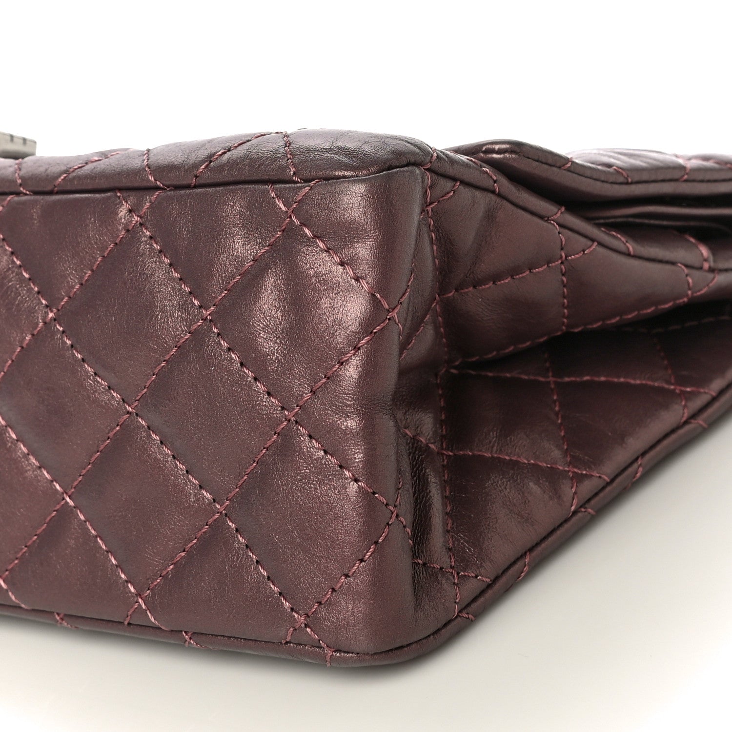 Chanel Metallic Calfskin Quilted 2.55 Reissue 226 Flap Rose Fonce 10 of 10