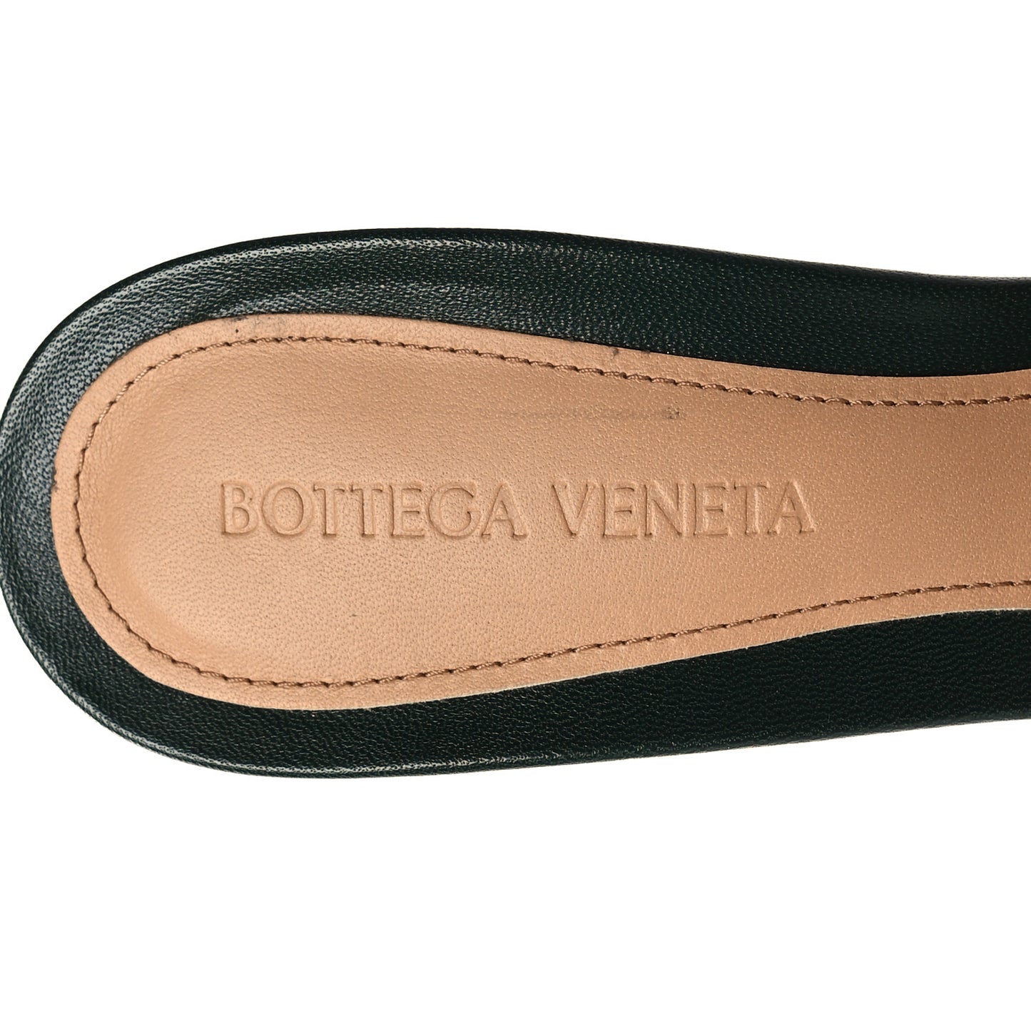 Lambskin Stretch Mule Sandals 38 Pine Green