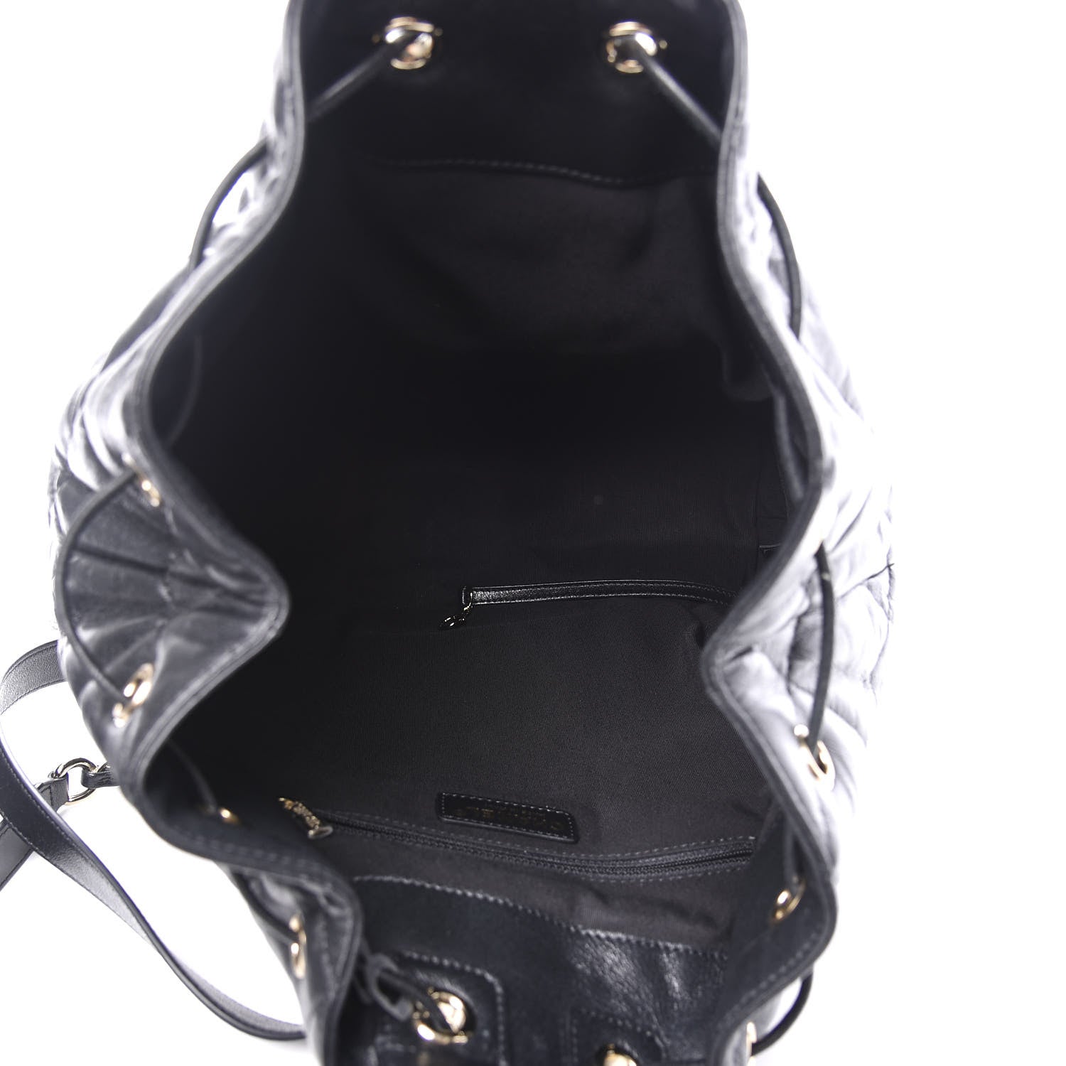 Chanel Lambskin Quilted Backpack Black 4 of 11