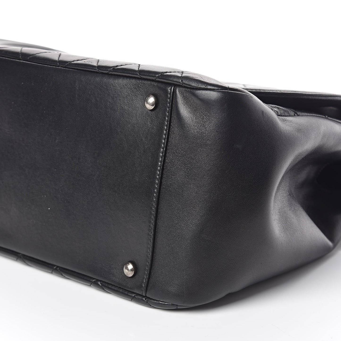 Lambskin Quilted Large Antik Boy Flap Black