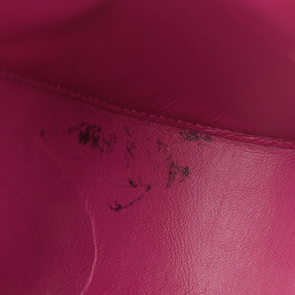 Salvatore Ferragamo Grained Calfskin Linda Top Handle Satchel Sangria 11 of 19