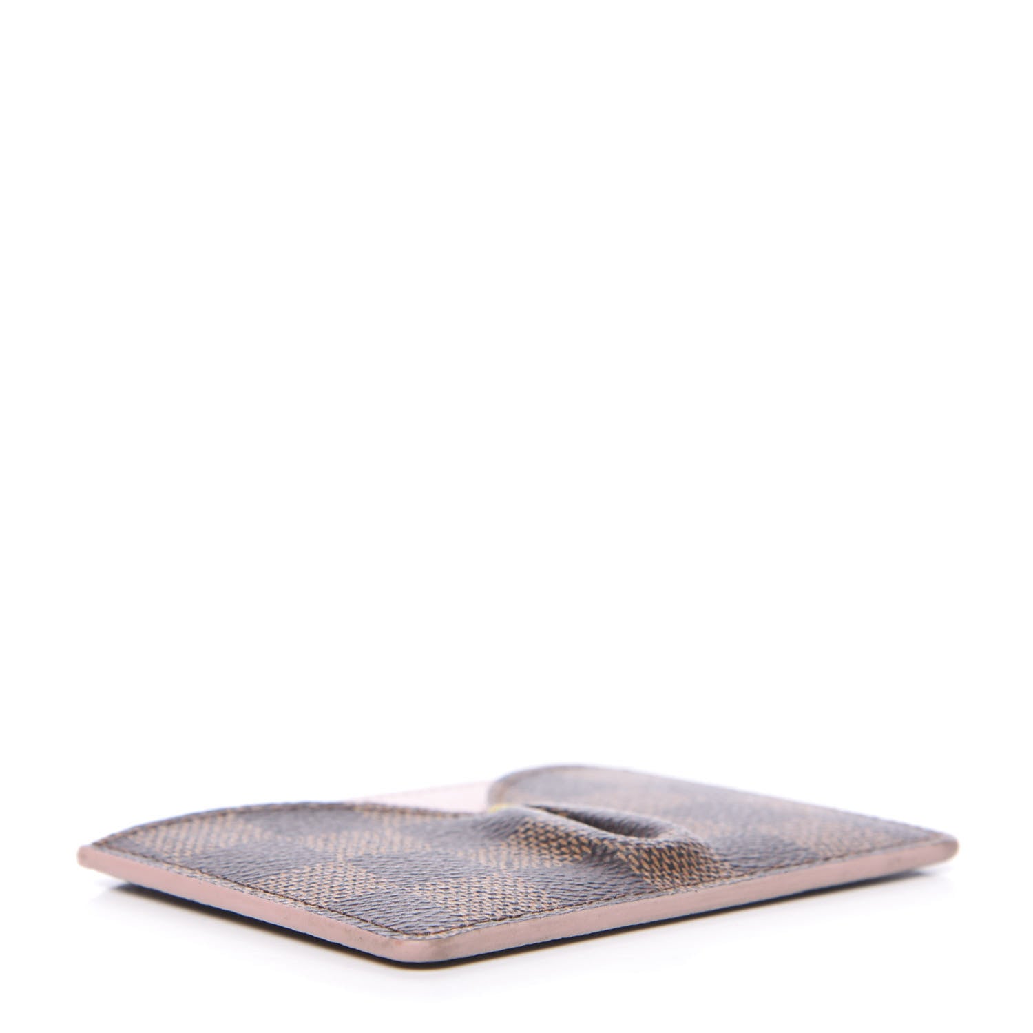 Louis Vuitton Damier Ebene Caissa Card Holder Rose Ballerine 3 of 7