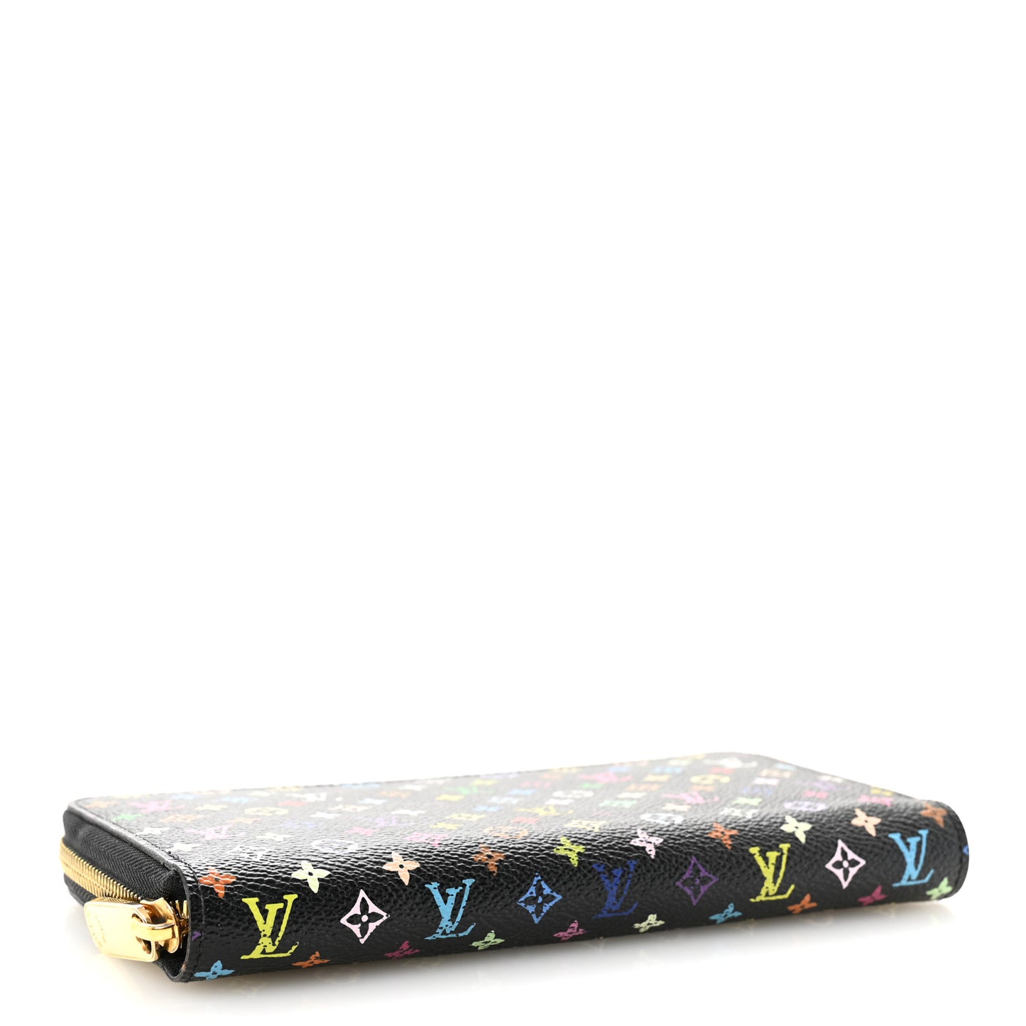 Monogram Multicolor Zippy Wallet  Black Violet