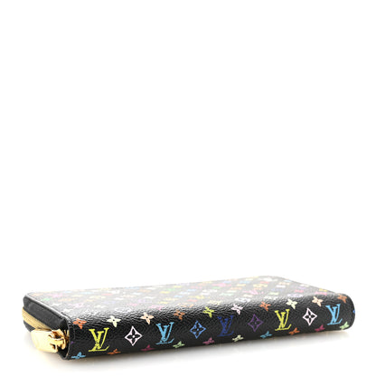 Louis Vuitton Monogram Multicolor Zippy Wallet  Black Violet 4 of 8