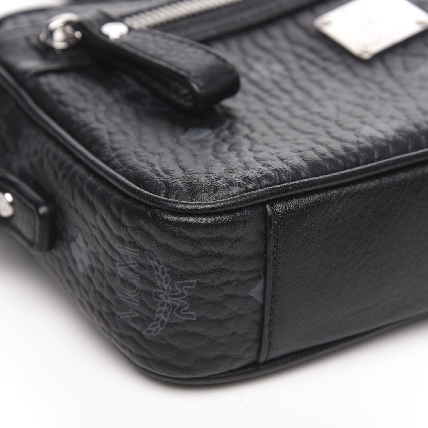 MCM Visetos Small Heritage Line Camera Crossbody Bag Black 8 of 9