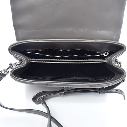 Saint Laurent Calfskin Y Quilted Monogram Toy Loulou Crossbody Bag Earth 5 of 11