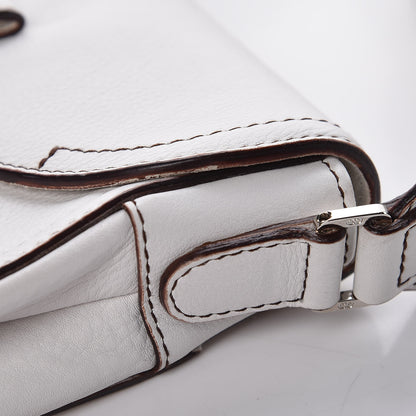 Christian Dior Calfskin Saddle Bag White 12 of 16