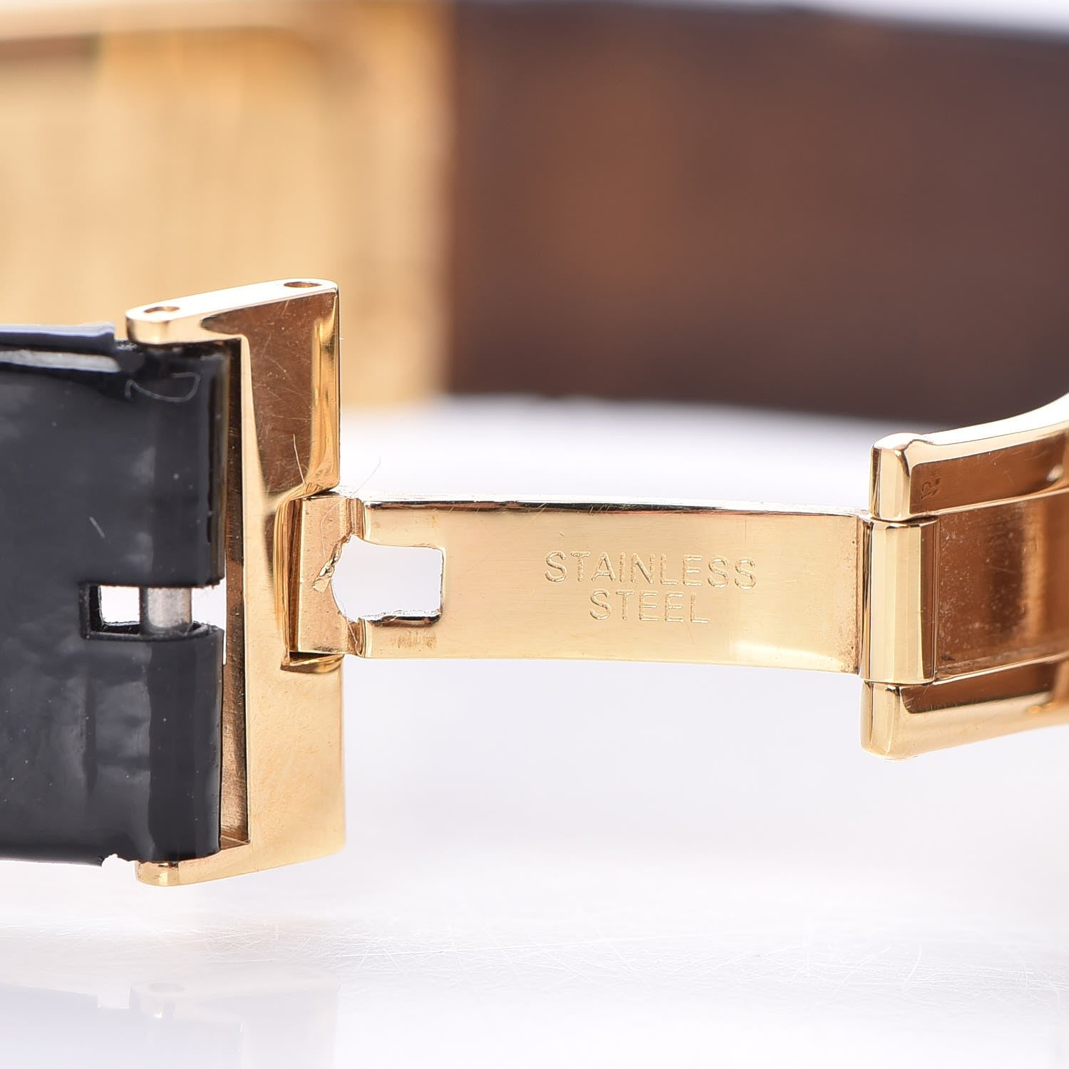 Christian Dior Patent Watch Black Gold 7 of 9